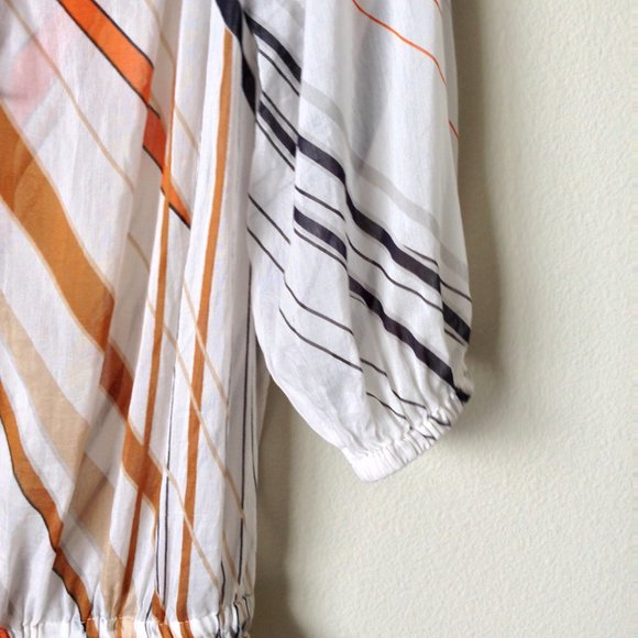 LAPIS-Silk Off the Shoulder Drop Tie Waist Top - Picture 5 of 12